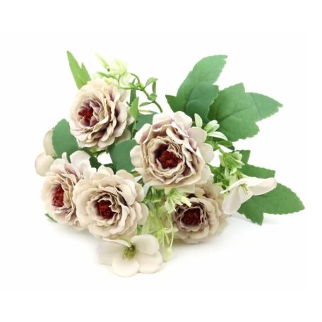 Vegyes színű kicsi csokor 83 - Antik lila - 28 cm