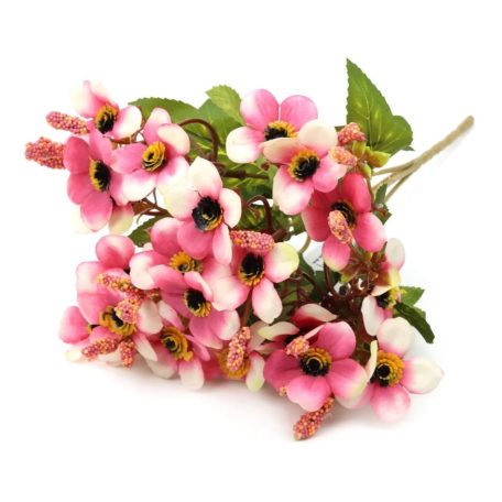 Vegyes színű kicsi csokor 79 - Cirmos mályva - 31 cm