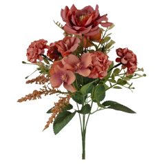 Vegyes színű kicsi csokor 84 - Narancs - 30 cm 