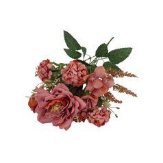 Vegyes színű kicsi csokor 84 - Narancs - 30 cm 