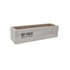 Home feliratos tégla fakaspó - Fehér - 29,5x9x8 cm