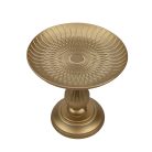 Dekor talpas tányéros oszlop - Arany - 21 cm  