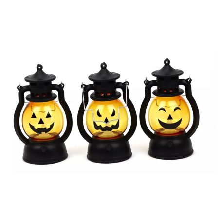 Led halloween tök lámpás - 12x7,5x5,5 cm