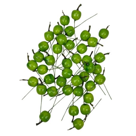 Drótos alma - Zöld - 2 cm - 40 db/csomag