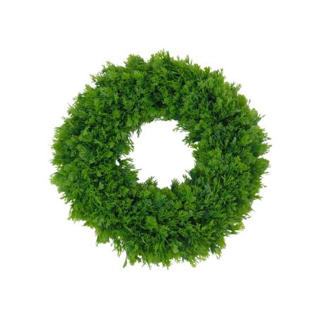 Világoszöld mű tuja koszorúalap - E– 25 cm/33 ccm 