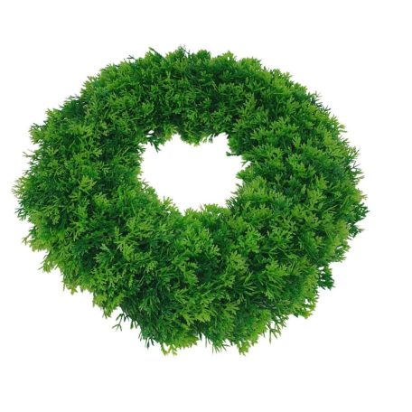 Világoszöld mű tuja koszorúalap - E– 25 cm/33 ccm 