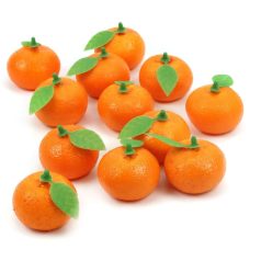 Mű mandarin egész - 4 cm - Narancs színű - 12 db/csomag 