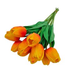   Élethű tulipán - Cirmos narancs - 33 cm - 10 szál/köteg  