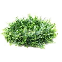   Műzöld koszorú alap 27 - 30 cm alap - 45 cm a teljes átmérő 