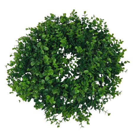 Műzöld koszorú alap 19 - 20 cm alap -. 35 cm a teljes átmérő 