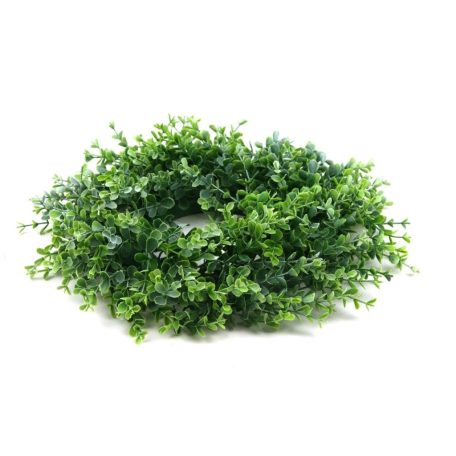 Műzöld koszorú alap 22 - 20 cm alap - 34 cm a teljes átmérő 