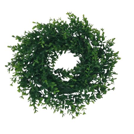 Műzöld koszorú alap 8 - 20 cm-es alap - 35 cm teljes átmérő 