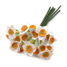 Nárcisz köteg - Fehér - 33 cm - 6 szál/köteg