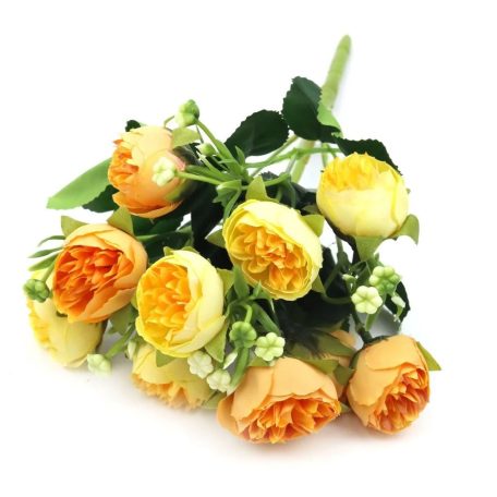  Vegyes színű kicsi csokor 33 - Sárga - 30 cm