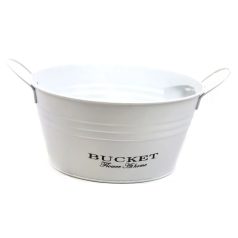  Kerek bádog tál BUCKET - 21,5x22x11 cm 