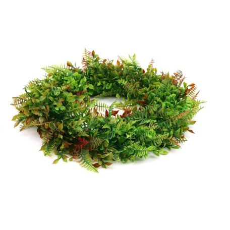 Műzöld koszorú alap 24 - 30 cm alap - 45 cm a teljes átmérő 