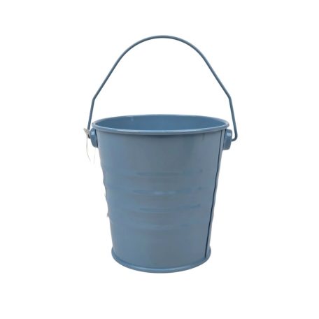 Színes bádog vödör 10 cm - Kék - 10x10,5 cm