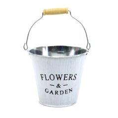 Füles bádog vödör - FLOWER&GARDEN - 13,5x12x9 cm