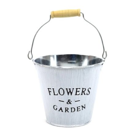 Füles bádog vödör - FLOWER&GARDEN - 13,5x12x9 cm