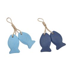 Fa dekor halacska - 2 féle - 6,5 cm - 2 db hal/csomag