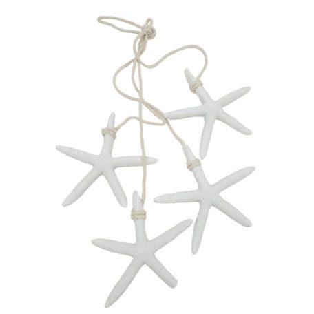 Tengeri csillag - Fehér - 8,5 cm - 4 db/csomag 