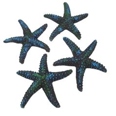   Nyári dekor - Tengeri csillag antikolt - 7,5 cm - 4 db/csomag 
