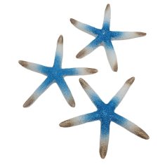 Nyári dekor - Tengeri csillag kékes - 9,5 cm - 3 db/csomag