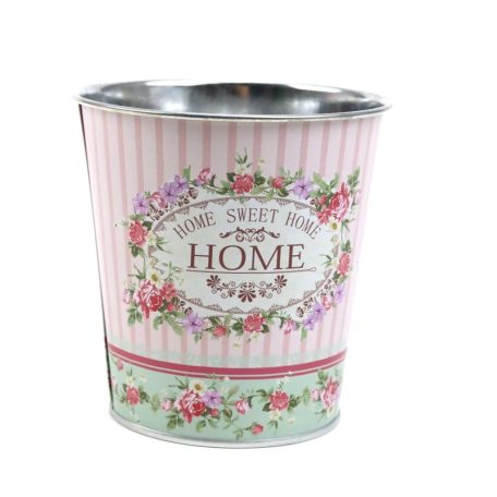 Mintás bádog kaspó - 9,5x9,5x10 cm