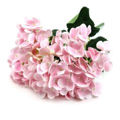 Hortenzia csokor - Halvány rózsaszín - 44 cm 