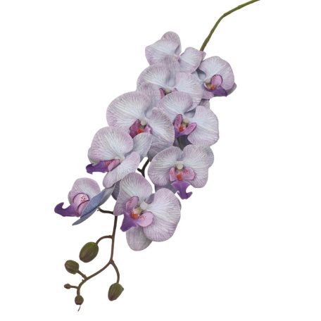 Orchidea ág - Phalenopsis - 9 fejes - Lila - 110 cm 