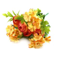 Vegyes színű kicsi csokor 140 - Narancs - 30 cm
