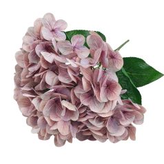 Erezett szirmú hortenzia csokor - Fáradt lila - 46 cm