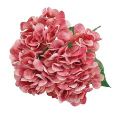 Erezett szirmú hortenzia csokor - Mályva - 46 cm