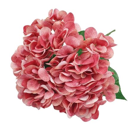 Erezett szirmú hortenzia csokor - Mályva - 46 cm