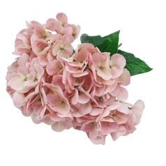   Erezett szirmú hortenzia csokor - Fáradt rózsaszín - 46 cm