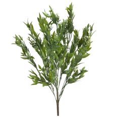 Nagy fürtbogyós műzöld csokor - Hamvas - 60 cm