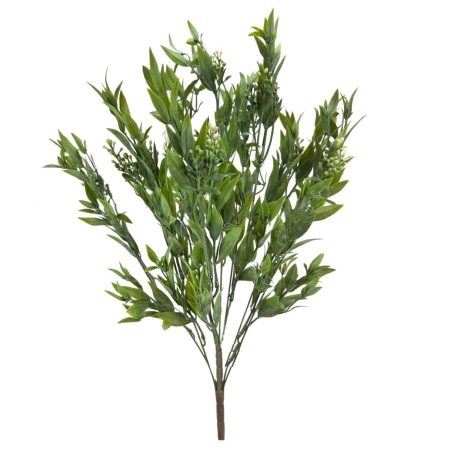 Nagy fürtbogyós műzöld csokor - Hamvas - 60 cm