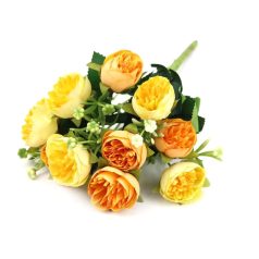  Vegyes színű kicsi csokor 155 - Narancs-sárga - 30 cm