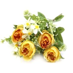 Vegyes színű kicsi csokor 159 - Sárga - 29 cm