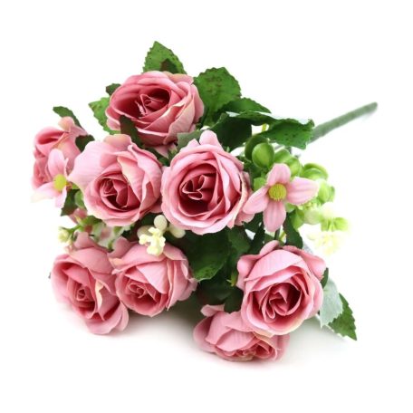 Vegyes színű kicsi csokor 152 - Rózsaszín - 27 cm