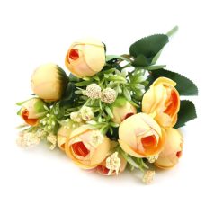 Vegyes színű kicsi csokor 153 - Sárga - 28 cm
