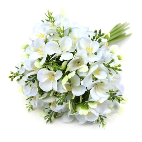 Dekor hortenzia köteg - Halvány kék - 30 cm
