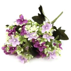  Vegyes színű kicsi csokor 158 - Lila - 29 cm