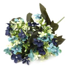 Vegyes színű kicsi csokor 158 - Kék - 29 cm