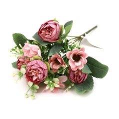 Vegyes színű kicsi csokor 160 - Mályva - 30 cm