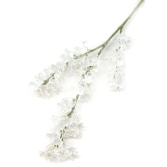 Színes hamvas műzöld ág - Fehér - 64 cm