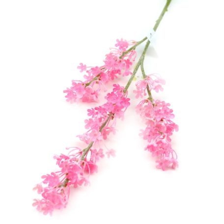 Színes hamvas műzöld ág - Pink - 64 cm