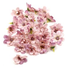 Dekor fejvirág 37 - Világos lila - 4,5 cm - 30 db/csomag