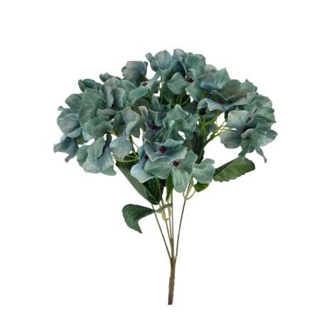 Cirmos színű hortenzia csokor - Menta - 33 cm