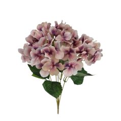 Cirmos színű hortenzia csokor - Púder mályva - 33 cm 